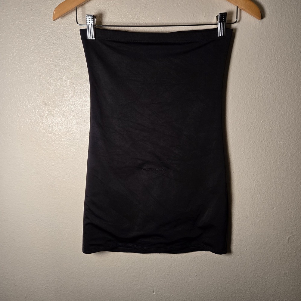 Hanes Shapewear Skirt Womens L Black High Waist Slimming Tagless T294 Shaper
